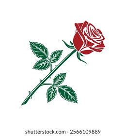 A rose vector is a digital illustration of a rose created using vector graphics, characterized by clean lines, smooth curves, and scalability for various design uses