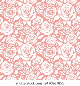 Rose vector files seamless design, fabric prints, wallpaper, book covers, printed materials, wrapping, equipment. Files can be customized for work.