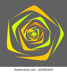 Rose. Vector Flower. Beautiful Rose in Ethnic Style for Textile, Tile, Paper, Card, Banner, Fabric, Illustration. Ethnic Rose. Vector Illustration. Symbol. Flower. Stylized Rose. Geometric.