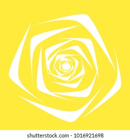 Rose. Vector Flower. Beautiful White Rose in Ethnic Style for Textile, Tile, Paper, Card, Banner, Fabric, Illustration. Ethnic Rose. Vector Illustration. Symbol. Flower. Stylized Rose. Geometric.