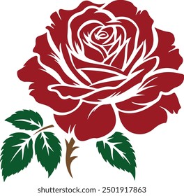 rose, vector, flower, silhouette, simple, illustration, icon, pattern, black, branch, stencil, design, white, leaf, shape, doodle, sketch, floral, tattoo, blossom, decor, steam, art, abstract, garden,