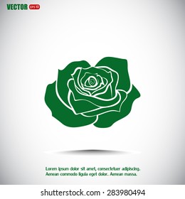 rose vector icon