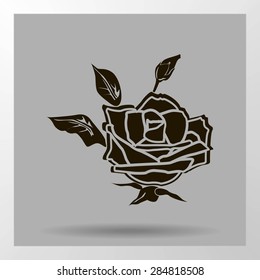 rose vector icon