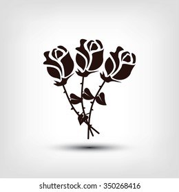rose vector icon