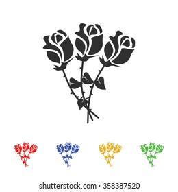 rose vector icon