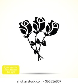 rose vector icon