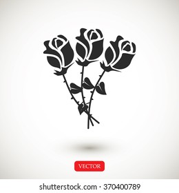 rose vector icon