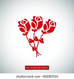 rose vector icon