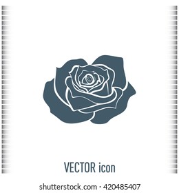 rose vector icon