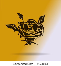 rose vector icon