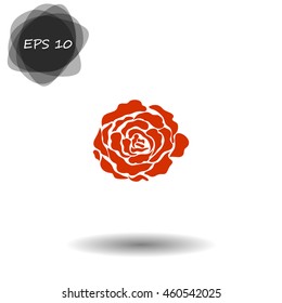 Rose vector icon