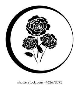 Similar Images, Stock Photos & Vectors of Rose vector icon - 572299666
