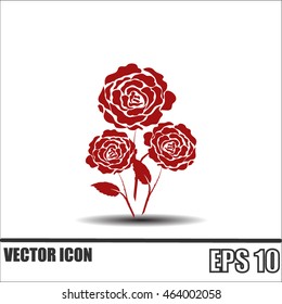 Rose vector icon