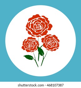 Rose vector icon