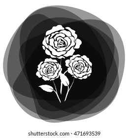 Rose vector icon