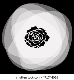 Rose vector icon
