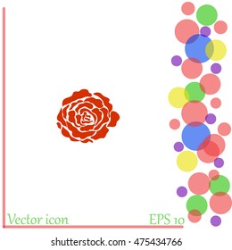 Rose vector icon