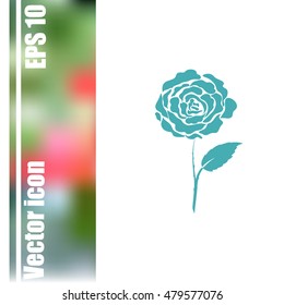 Rose vector icon