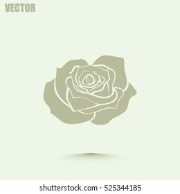 rose vector icon
