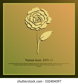 Rose vector icon