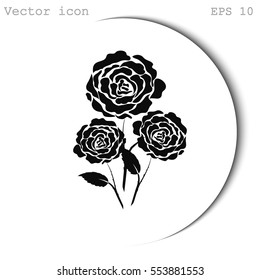Rose vector icon
