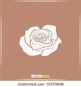 rose vector icon