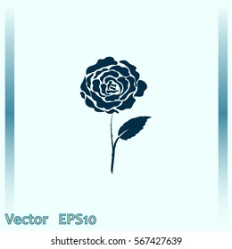 Rose vector icon