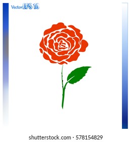Rose vector icon
