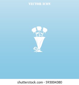 Rose vector  icon.