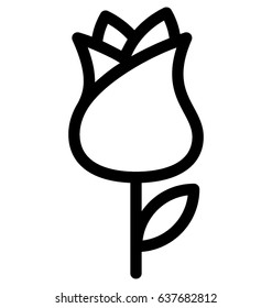 Rose Vector Icon
