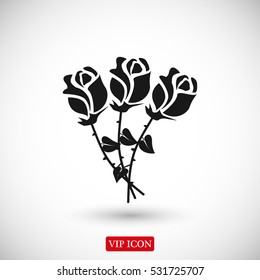 rose vector icon, vector best flat icon, EPS