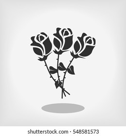 rose vector icon, vector best flat icon, EPS