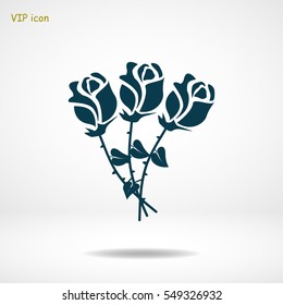 rose vector icon, vector best flat icon, EPS
