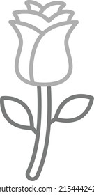 Rose vector icon. Can be used for printing, mobile and web applications.