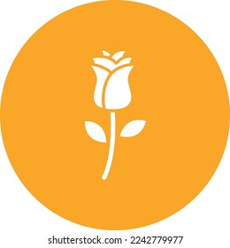 Rose vector icon. Can be used for printing, mobile and web applications.