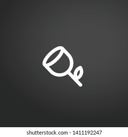 Rose vector icon. Rose concept stroke symbol design. Thin graphic elements vector illustration, outline pattern for your web site design, logo, UI. EPS 10.