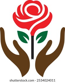 Rose vector icon illustration design