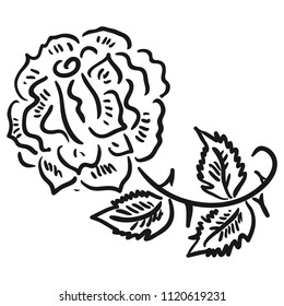 Rose. Vector illustration