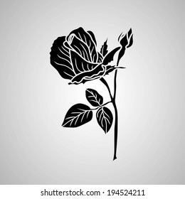 rose. Vector illustration.