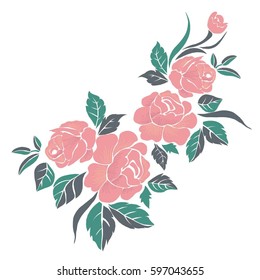 rose - vector illustration