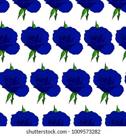 Rose vector illustration. Doodle style. Design, print, logo, decor, textile, paper.