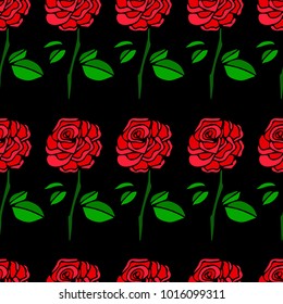 Rose vector illustration. Doodle style. Design, print, decor, textile, paper