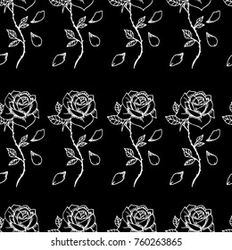 Rose vector illustration. Doodle style. Design, print, logo, decor, textile, paper