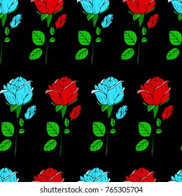 Rose vector illustration. Doodle style. Design, print, logo, decor, textile, paper