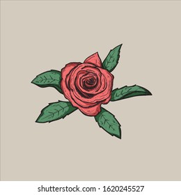 Rose Vector Illustration Easy to Edit