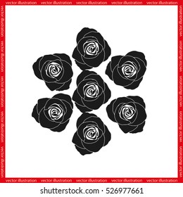 rose vector illustration eps10.