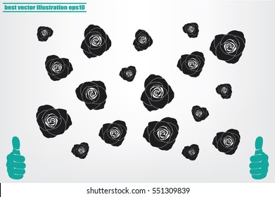 rose vector illustration eps10.