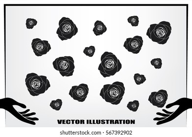 rose vector illustration eps10