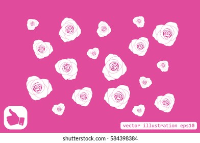 rose vector illustration eps10
