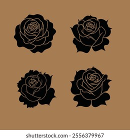 rose vector illustration icon design